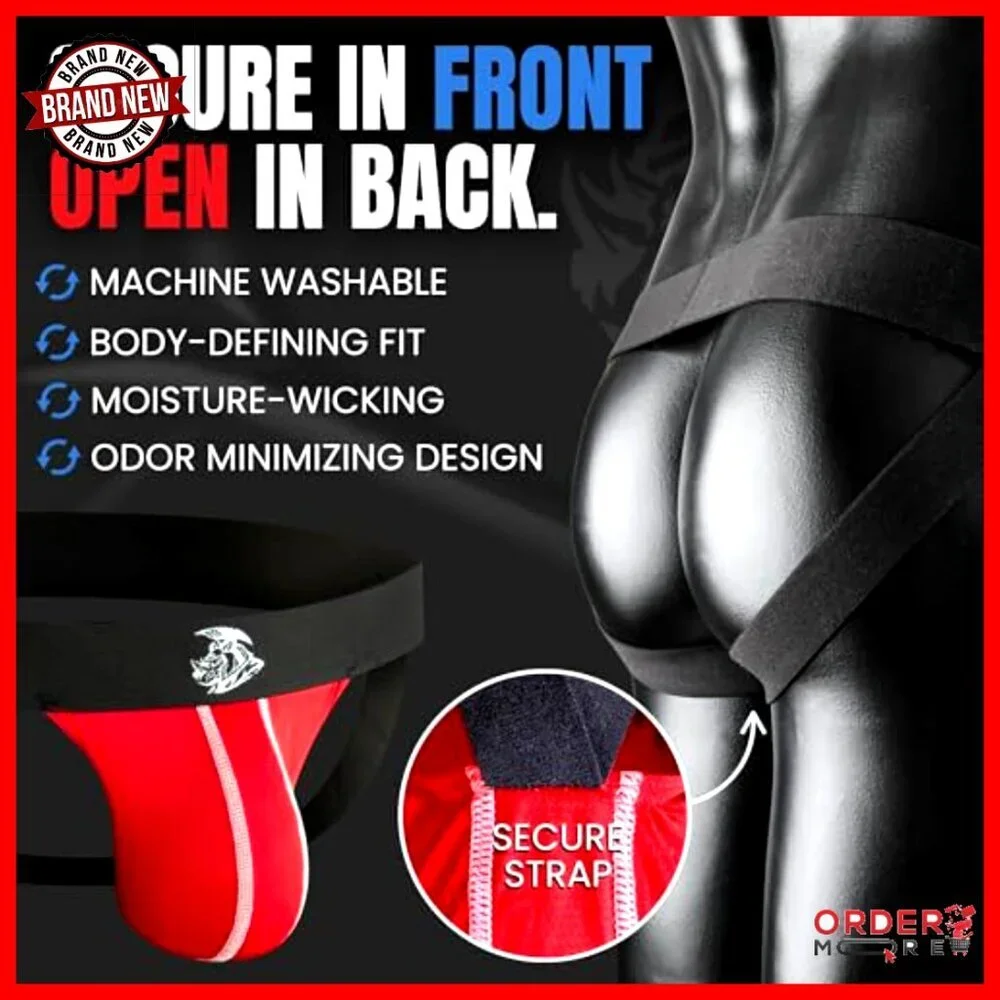 3 Pack Nylon Mesh Modal Jockstrap with ABCD Pouch XS to XL